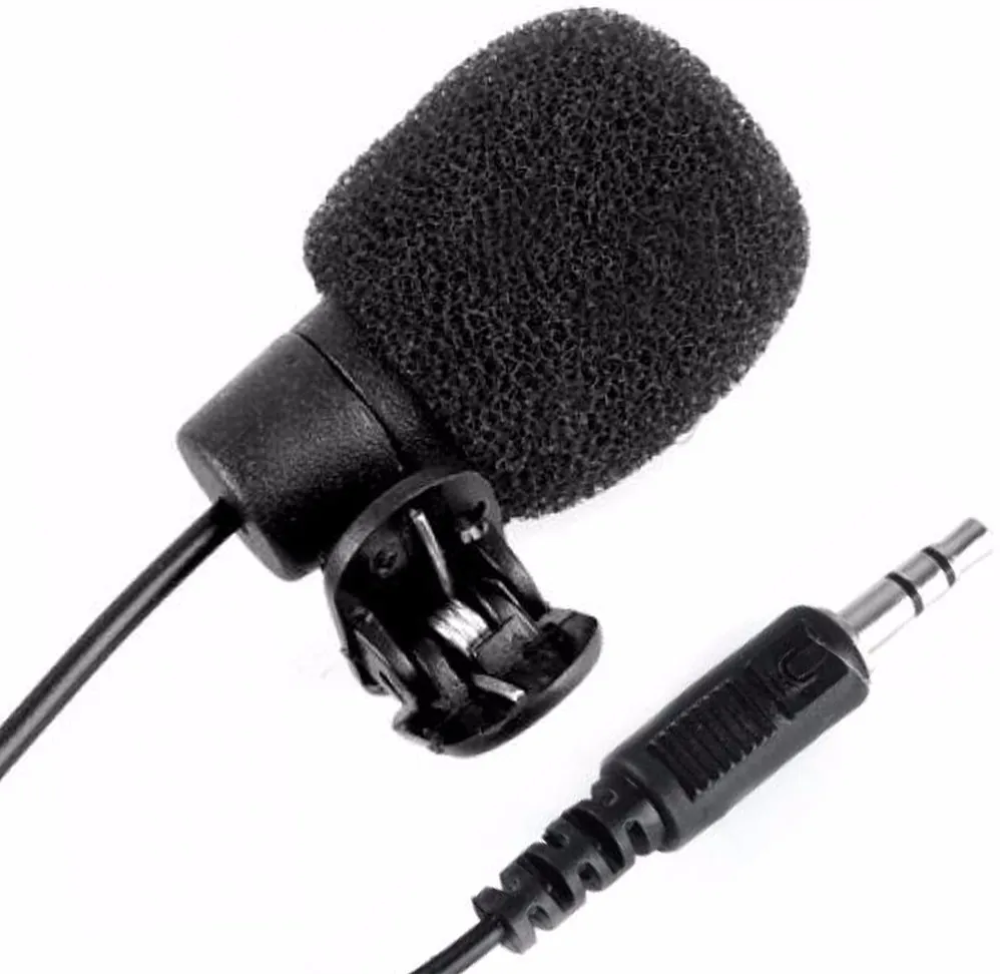 Microfone De Lapela Com Clip Tomate Mp-018 50/60kHz 40dB 30V De Saida